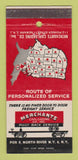 Matchbook Cover - Merchants Carloading North River NY Newark 30 Strike
