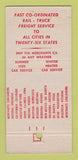Matchbook Cover - Merchants Carloading North River NY Newark 30 Strike