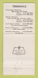 Matchbook Cover - Express Freight Lines Trucking Milwaukee WI  30 Strike