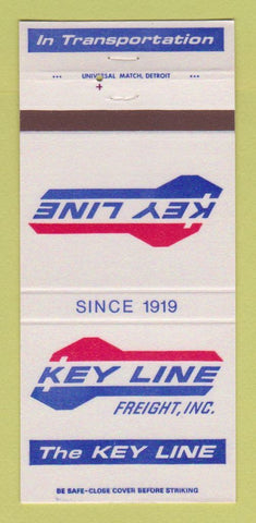 Matchbook Cover - Key Line Freight Trucking 30 Strike