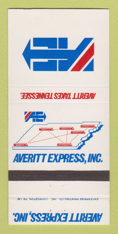 Matchbook Cover - Averitt Express Trucking TN WEAR 30 Strike