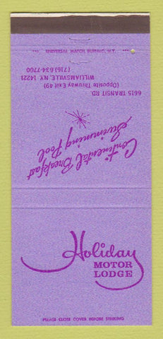 Matchbook Cover - Holiday Motor Lodge Williamsville NY 30 Strike