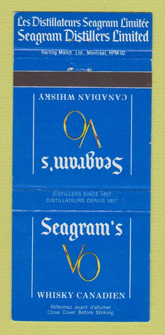Matchbook Cover - Seagram's VO Canadian Whiskey Canada 30 Strike