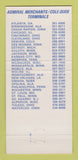Matchbook Cover - Admiral Merchants Cole Dixie Trucking 30 Strike