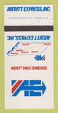 Matchbook Cover - Averitt Express Trucking TN  30 Strike