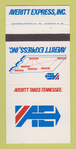 Matchbook Cover - Averitt Express Trucking TN  30 Strike