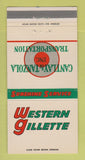 Matchbook Cover - Western Gillette Trucking Cantlay Tanzola 30 Strike