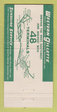 Matchbook Cover - Western Gillette Trucking Cantlay Tanzola 30 Strike