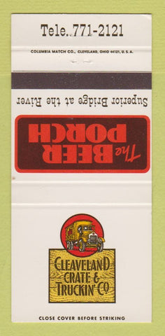 Matchbook Cover - Cleveland Crate and Truckin Co Beer Porch OH? 30 Strike