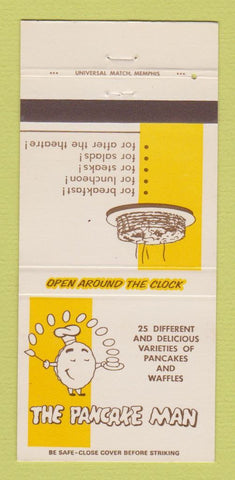 Matchbook Cover - The Pancake Man Chattanooga TN 30 Strike