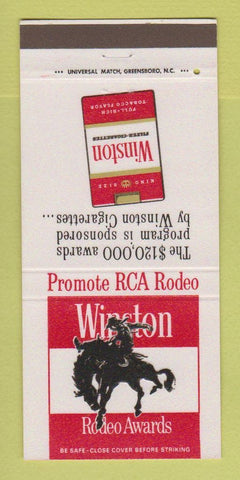 Matchbook Cover - Winston Cigarettes RCA Rodeo Winston Salem NC 30 Strike