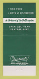 Matchbook Cover - Lake Delton Corner Restaurant Motel WI 30 Strike