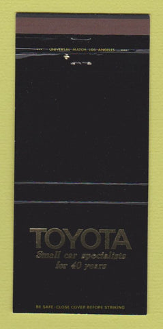 Matchbook Cover - Toyota Gale Enfield CT WEAR 30 Strike