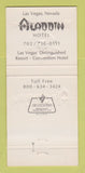 Matchbook Cover - Aladdin Hotel Casino Las Vegas NV 30 Strike