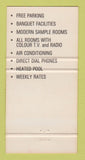 Matchbook Cover - Leonard Hotel Motor Inn St Catharines ON 30 Strike