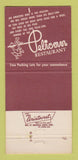 Matchbook Cover - Pelican Restaurant Clearwater Beach FL 30 Strike