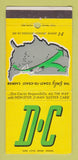 Matchbook Cover - DC Trucking Denver Chicago 30 Strike