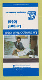 Matchbook Cover - Le Tarif Ideal Transport Brazeau Trucking QC WEAR 30 Strike