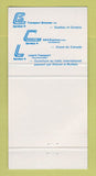 Matchbook Cover - Le Tarif Ideal Transport Brazeau Trucking QC WEAR 30 Strike