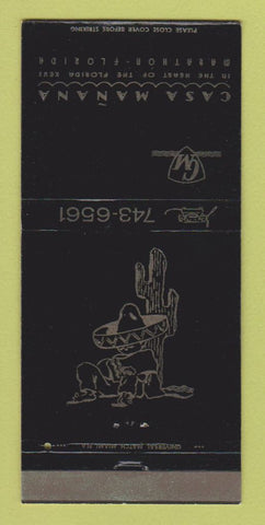 Matchbook Cover - Casa Manana Marathon FL 30 Strike