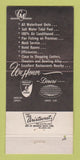 Matchbook Cover - Casa Manana Marathon FL 30 Strike