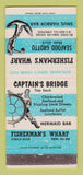 Matchbook Cover - Fisherman's Wharf Captain's Bridge Hawaii 30 Strike
