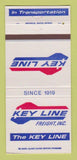 Matchbook Cover - Key Line Freight Trucking 30 Strike