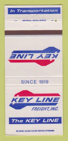Matchbook Cover - Key Line Freight Trucking 30 Strike