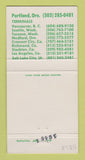 Matchbook Cover - Mitchell Bros Trucking Portland OR WEAR 30 Strike