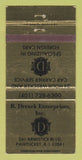 Matchbook Cover - Drezek Trucking Pawtucket RI WEAR 30 Strike