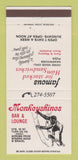 Matchbook Cover - Monkeyshines Bar Lounge Pizza Madison WI 30 Strike
