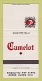 Matchbook Cover - Camelot Restaurant Santa Ana CA 30 Strike