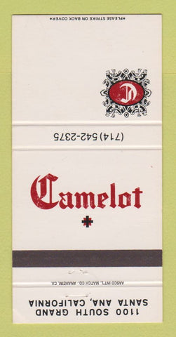 Matchbook Cover - Camelot Restaurant Santa Ana CA 30 Strike