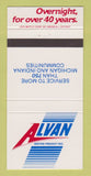 Matchbook Cover - Alvan Motor Freight Trucking MI IN 30 Strike
