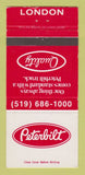 Matchbook Cover - Peterbilt Trucks London ON 30 Strike