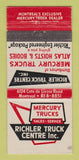 Matchbook Cover - Richler Truck Centre Mercury Montreal QC 30 Strike