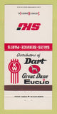 Matchbook Cover - Kenworth Trucks Dart Great Dane Euclid Phoenix AZ 30 Strike