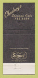 Matchbook Cover - Chadney's Restaurant Sherman Oaks CA 30 Strike