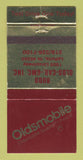 Matchbook Cover - Oldsmobile Rudd Cadillac GMC LaPorte IN WEAR 30 Strike