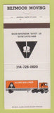 Matchbook Cover - Allied Van Lines Biltmoor Moving St Louis MO 30 Strike