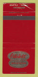 Matchbook Cover Peterbilt Western Semi Trucks Seattle WA Anchorage AK 30 Strike