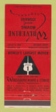 Matchbook Cover Wolverine Moving Storage Trucking Detroit Ann Arbor MI 30 Strike