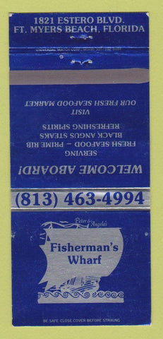 Matchbook Cover Peter & Angelo's Fisherman's Wharf Fort Myers Beach FL 30 Strike