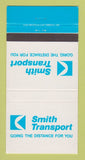 Matchbook Cover - Smith Transport Trucking Toronto ON 30 Strike
