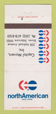 Matchbook Cover North American Van Lines Capitol Movers Dover DE WEAR 30 Strike