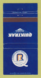 Matchbook Cover - Roadway Trucking Quiktrak WORN 30 Strike