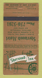 Matchbook Cover - Sherwood Inn Restaurant Brantford ON WEAR 30 Strike