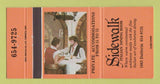 Matchbook Cover - Sidewalk Italian Restaurant Toronto ON 30 Strike