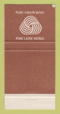 Matchbook Cover - Roger Carrier Men's Clothes Progress Brand Beauce QC 30 Strike