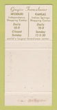 Matchbook Cover - Gingiss Formal Clothes Independence MO Men's 30 Strike